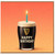 Birthday Card, Novelty Pint Glass with Candle Design