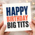 Birthday Card, Happy Birthday Big Tits Funny Bold Typographic Card