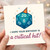 Critical Hit Birthday Card - D20 Dice Party Hat Design - Funny Tabletop RPG Gamer Pun - I Hope Your Birthday Is a Critical Hit