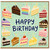 Birthday Card, Colourful Happy Birthday Cake Slices Card