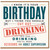 Birthday Card, Cut Out Drinking Birthday Card