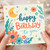 Birthday Card, Happy Birthday To You Floral Moon Design