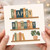 Book Lover Birthday Card - Happy Birthday Bookshelf Design - Literary Reading Theme for Readers, Bibliophiles, Teachers, Friends, Him or Her