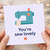 You're Sew Lovely Sewing Machine Pun Card - Cute Love & Anniversary Card for Partner, Seamstress or Crafter