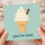 You're Cool Ice Cream Birthday Card - Cute Pun with Sprinkles and Chocolate Flake - Fun Card for Friends, Kids, Him or Her