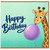 Birthday Card, Cute Giraffe Balloon Birthday Card