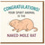 Congratulations Your Spirit Animal Is The Naked Mole Rat - Funny Congratulations Card, Cartoon Animal Humour for Exams, New Job, Promotion or Any Achievement
