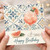 Birthday Card, Grapefruit Cocktail Watercolour Design
