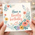 Birthday Card, Have a Lovely Birthday Floral Wreath Card