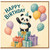 Birthday Card, Cute Panda Happy Birthday Card