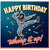 Birthday Card, Fun Retro Clown Party Design, Whoop It Up!