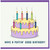 Birthday Card, Have a Puffin' Good Birthday, Funny Cake and Candles Design