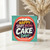 Birthday Card, Funny Happy Stuff Your Face with Cake Day Greeting Card