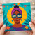 Happy Bday Sunglasses Birthday Card - Bright Tropical Illustration with Smiling Woman, Sun Halo and Bunting - Fun, Colourful Greeting for Friends and Family