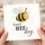 Birthday Card, Cute Happy Bee Day Card