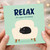 Birthday Card, Relax It's Your Birthday Card, Cute Sleeping Cat Card