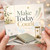 Birthday Card, Make Today Count Motivational Greeting Card