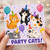 Birthday Card, Party Cats Cute Cat Celebration Card