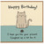 Birthday Card, with Grumpy Cat Pun