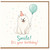Birthday Card, Cute na Birthday Card with Balloon and Party Hat