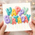 Birthday Card, Colourful Balloon Letter Birthday Card