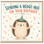 Birthday Card, Cute Hedgehog Birthday Card, Sending a Hedge - Hug on Your Birthday