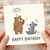 Birthday Card, Bear and na Party Celebration Card