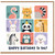 Birthday Card, Cute Animal Birthday Card, Colourful Cartoon Birthday Card