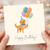 Birthday Card, Cute na Happy Birthday Card with Balloons