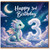 Grandson 3rd Birthday Card, Cute Dragon and Moon Birthday Card