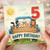 Uncle 5th Birthday Card, Cute Farm Animals Birthday Card