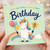 Nanny 60th Birthday Card, Magical Unicorn Birthday Card for Age 11