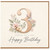 Granddad 3rd Birthday Card, Floral Number 3 Happy Birthday Card