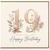Brother 19th Birthday Card, Floral Happy Birthday Card