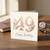 Uncle 49th Birthday Card, Floral 49 Happy Birthday Card