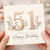 Nephew 51st Birthday Card, Floral Happy Birthday Card