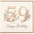 Nanny 59th Birthday Card, Elegant Floral Happy Birthday Card