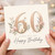 Granddaughter 60th Birthday Card, Floral Elegant Happy Birthday Card