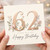 Sister 62nd Birthday Card, Floral Happy Birthday Card for Her