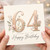 Auntie 64th Birthday Card, Floral Happy Birthday Card