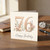 Granddad 76th Birthday Card, Floral Happy Birthday Card