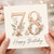 Cousin 78th Birthday Card, Floral Happy Birthday Card