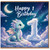 1st Birthday Card, Cute Baby Dragon in the Clouds
