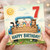 7th Birthday Card, Cute Farm Animals Happy Birthday Card