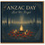 ANZAC Day Remembrance Card - Lest We Forget - Poppies, Eternal Flame, Candles and Soldier Silhouettes - Sympathy/Condolence