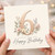6th Birthday Card, Floral Happy Birthday Card