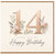 14th Birthday Card, Floral Happy Birthday Card