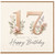 17th Birthday Card, Floral Happy Birthday Card for Her