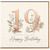 19th Birthday Card, Floral Happy Birthday Card for 19 Year Old