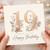 19th Birthday Card, Floral Happy Birthday Card for 19 Year Old